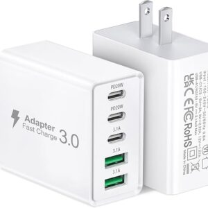 2Pack USB C Fast Charger Block