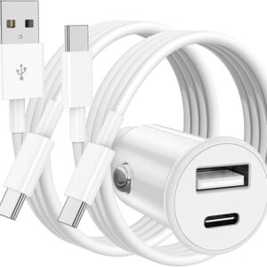 40W Dual Port USB-C & USB-A Car Fast Charging Adapter