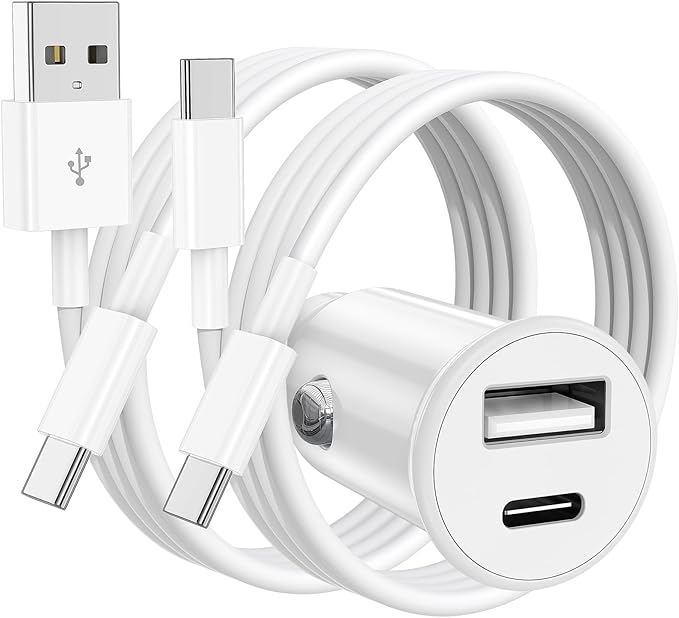 40W Dual Port USB-C & USB-A Car Fast Charging Adapter