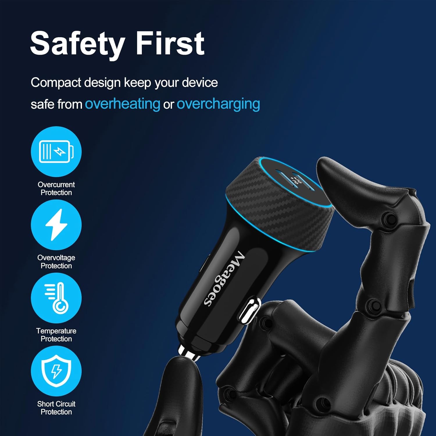 2 Pack 90W USB C Car Charger Super Fast Charging - Image 7