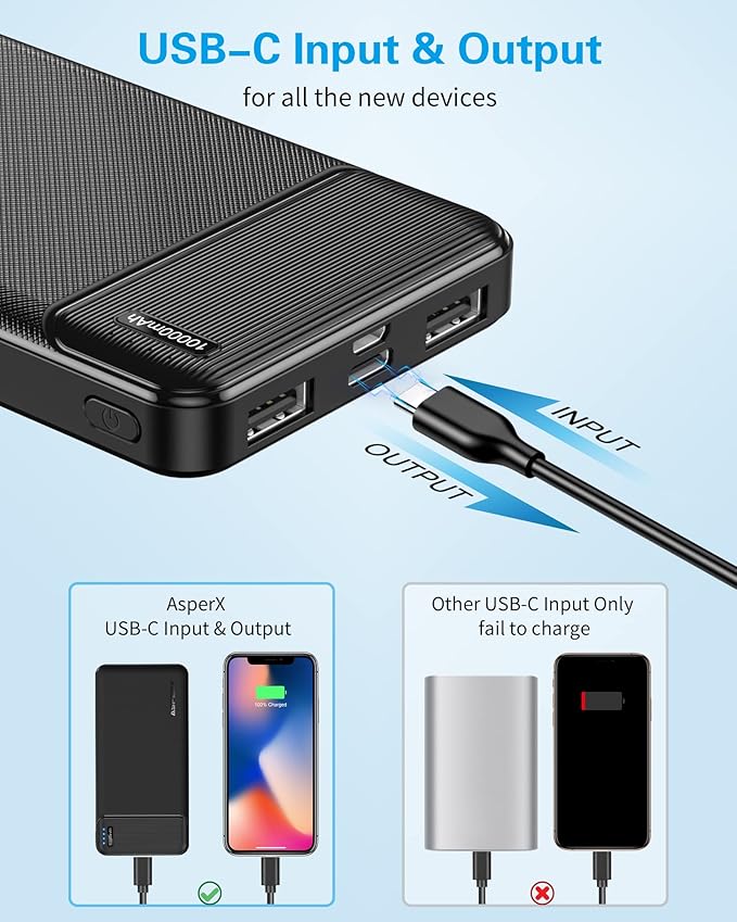AsperX 2-Pack 10000mAh USB C Output - Image 3