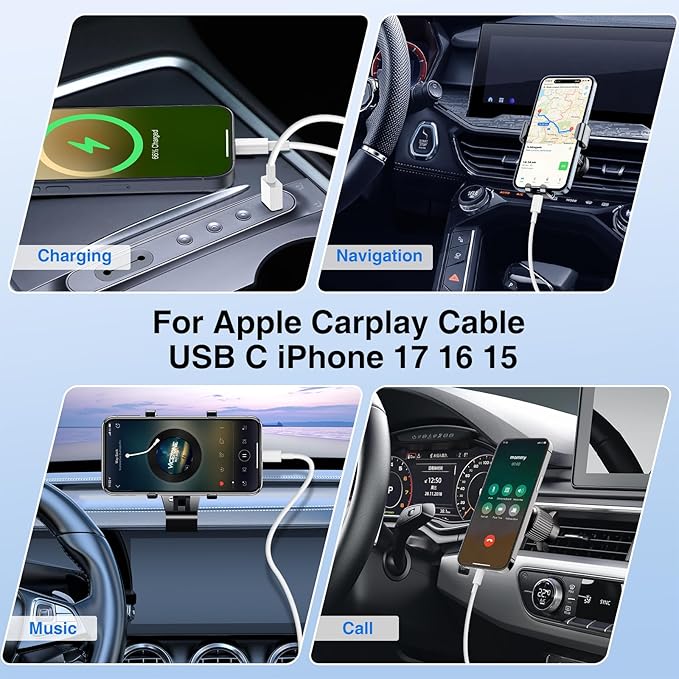 40W Dual Port USB-C & USB-A Car Fast Charging Adapter - Image 7