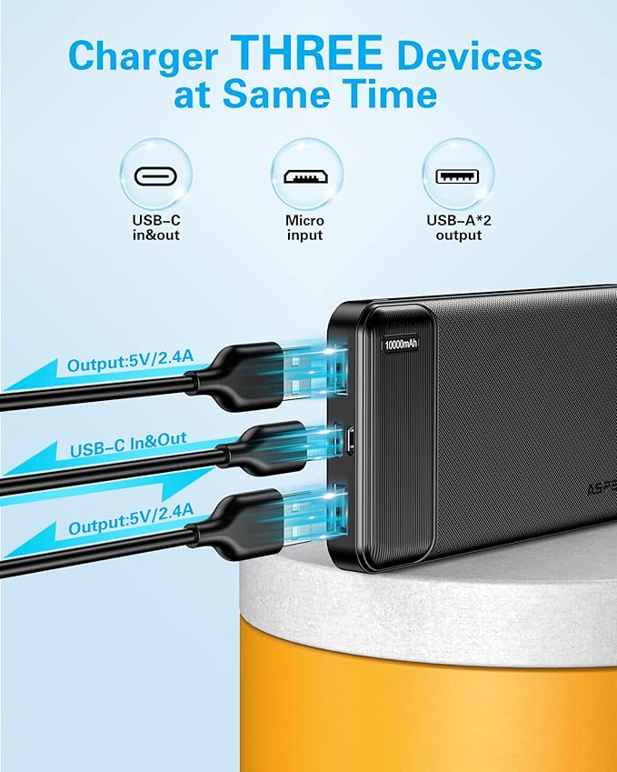 AsperX 2-Pack 10000mAh USB C Output - Image 7