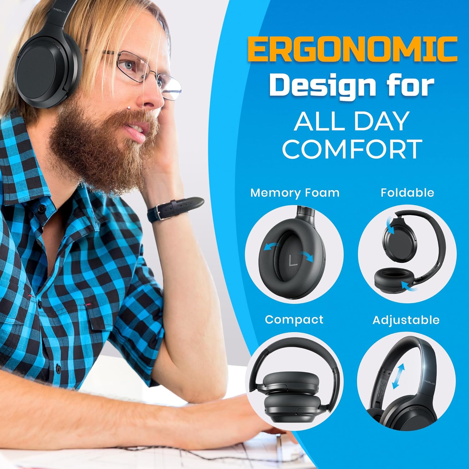 Hybrid Active Noise Cancelling Headphones - Image 2